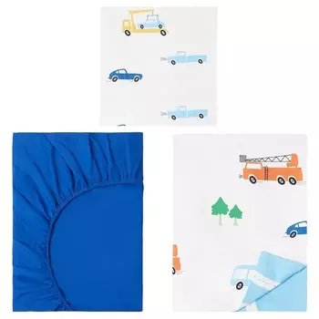 Комплект постельного белья Ikea Bergfink, 3 предмета, мультиколор, 140x200/80x80 см