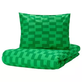 Комплект постельного белья Ikea Blaskata Bed Sheet And Pillowcase With Elastic Band - 2шт, 150х200/50х60 см, дубль