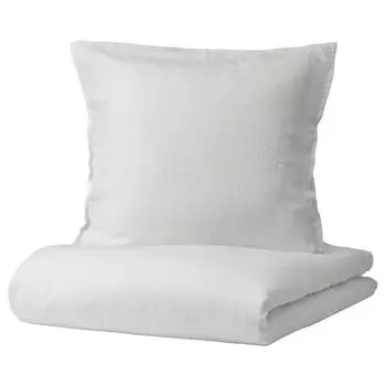 Комплект постельного белья Ikea Dytag, 2 предмета, 140x200/80x80 см, белый