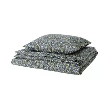 Комплект постельного белья Ikea Rosentibast, 2 предмета, 150x200/50x60 см, синий/мультиколор