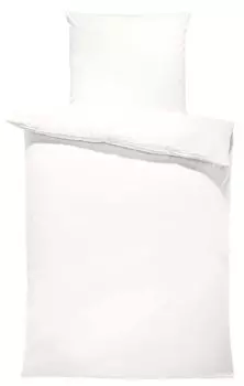 Комплект постельного белья из 4 предметов однотонный 155х220 см белый однотонный хлопок Renforce oversize One-Home