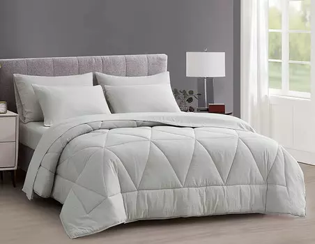 Комплект постельного белья из 5 предметов Chezmoi, светло-серый