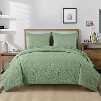Комплект постельного белья из 7 предметов Chezmoi, светло-зеленый