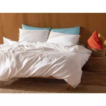 Комплект постельного белья из атласа с помпоном Madame Coco Pin размера King Size