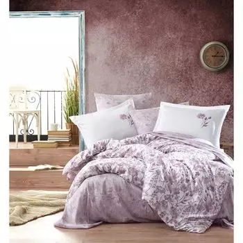 Комплект постельного белья из атласа Clasy Ovala V1