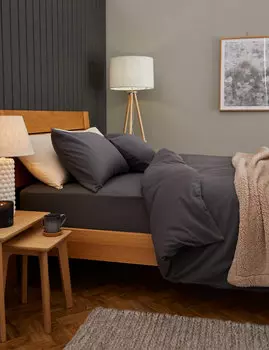 Комплект постельного белья из чистого матового хлопка Marks & Spencer