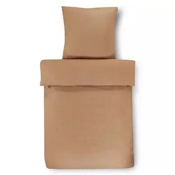 Комплект постельного белья из дамасской ткани, 2 предмета, 155х220 см Cappuccino D-123 Eftelia Textile GmbH