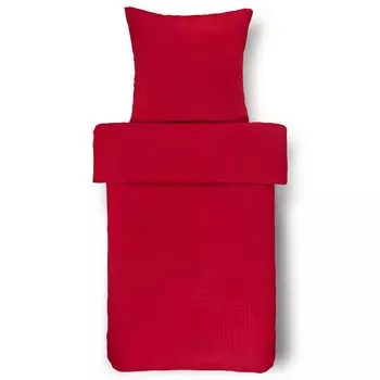 Комплект постельного белья из дамасской ткани, 2 предмета, комплект постельного белья 155х220 см красный D-173 Eftelia Textile GmbH