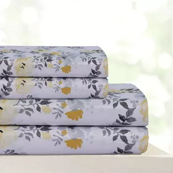 Комплект постельного белья из египетского хлопка Majestic Home Sweet Home Dreams, лавандовый