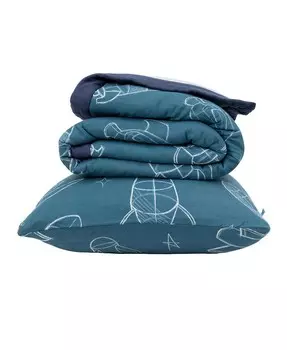 Комплект постельного белья из хлопка и муслина унисекс Little Unicorn, мультиколор