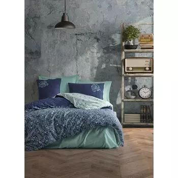 Комплект постельного белья из хлопка для мужчин Ranforce Cadde Mint