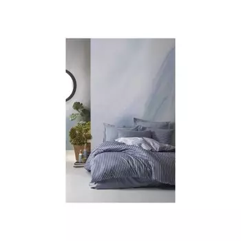 Комплект постельного белья из хлопка и бамбука - синий