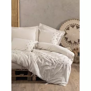 Комплект постельного белья из хлопка и льна с хлопковой коробкой Arie