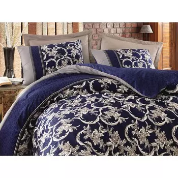 Комплект постельного белья из хлопкового атласа и хлопчатобумажной коробки Pera