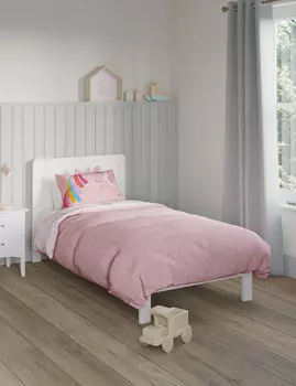 Комплект постельного белья из хлопковой смеси единорога 3D Marks & Spencer, розовый микс