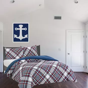 Комплект постельного белья из микрофибры Chaps Kids, красный/белый