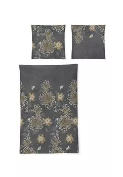 Комплект постельного белья из мягкого трикотажа Luna 8342 Abbie irisette, цвет Gesamt Breite Grau