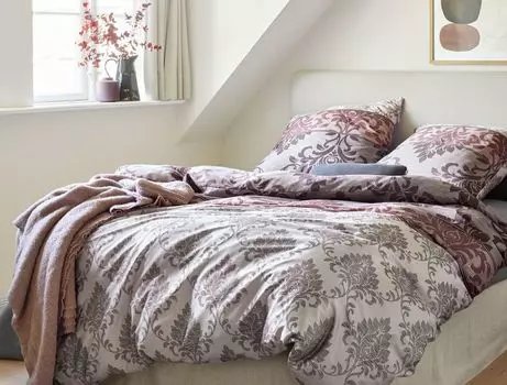 Комплект постельного белья из мягкого трикотажа Irisette Ангел 8432 ягода 155 х 220 см + 1 х наволочка 80 х 80 см