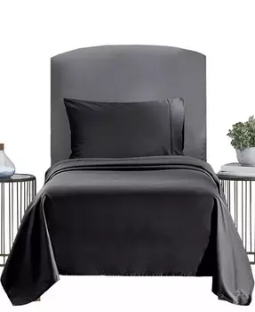 Комплект постельного белья из мягкого хлопка — плотность нитей 400, 100% хлопковый сатин California Design Den, черный