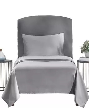 Комплект постельного белья из мягкого хлопка — плотность нитей 400, 100% хлопковый сатин California Design Den, серый