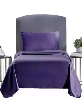 Комплект постельного белья из мягкого хлопка — плотность нитей 400, 100% хлопковый сатин California Design Den, фиолетовый