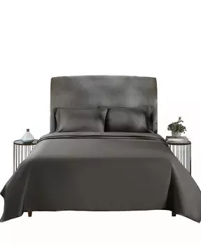 Комплект постельного белья из мягкого хлопка — плотность нитей 400, 100 % хлопковый сатин California Design Den, серый