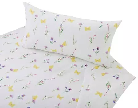 Комплект постельного белья из органического сатина Cotonea Wiesenglck цвет Wiesenglck-D0037 размер 135х200+80х80 см