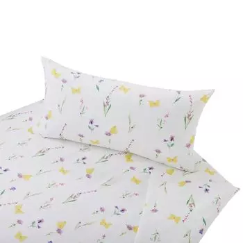 Комплект постельного белья из органического сатина Cotonea Wiesenglck цвет Wiesenglck-D0037 размер 155х220+80х80 см