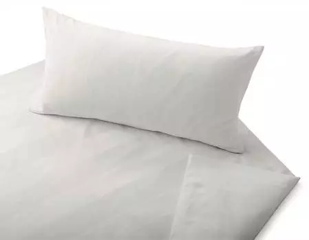 Комплект постельного белья из органического сатина Cotonea Superbe цвет белый 003 размер 135х200+40х80 см