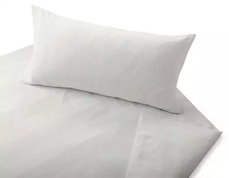 Комплект постельного белья из органического сатина Cotonea Superbe цвет белый 003 размер 155х220+40х80 см