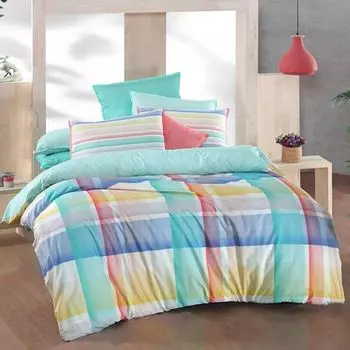 Комплект постельного белья из поплина Sarev Vegas Fancy - мятный