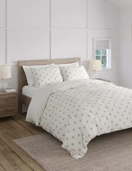 Комплект постельного белья из смеси хлопка и листьев Marks & Spencer