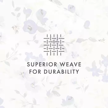 Комплект постельного белья из ультрамягкой микрофибры с голубым узором в виде цветов ienjoy Home, цвет Light Blue