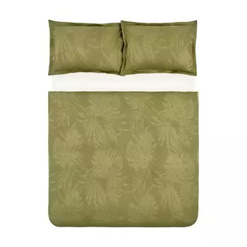 Комплект постельного белья Karaca Home Robin Double Trio цвета хаки