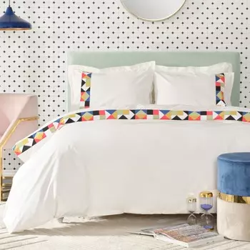 Комплект постельного белья Karaca Home Cedric Multi с двойной вышивкой