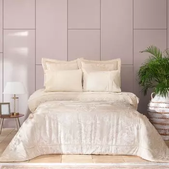 Комплект постельного белья Karaca Home Victoria Gold Набор из 7 предметов для двойного приватного дуэта