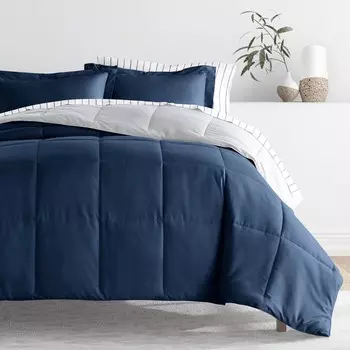 Комплект постельного белья, комплект двусторонних одеял ienjoy Home, цвет Navy / Light Gray