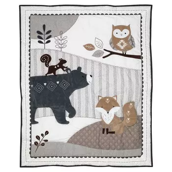 Комплект постельного белья Lambs & Ivy Woodland Forest Animal, 5 предметов