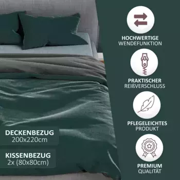 Комплект постельного белья Leonado vicenti, темно-зеленый