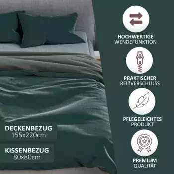 Комплект постельного белья Leonado vicenti, темно-зеленый