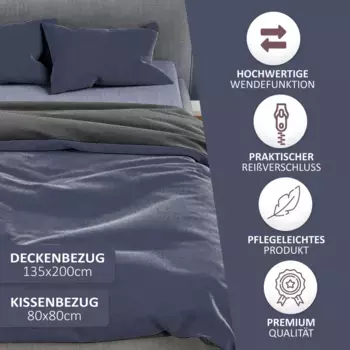 Комплект постельного белья Leonado vicenti, темно-синий