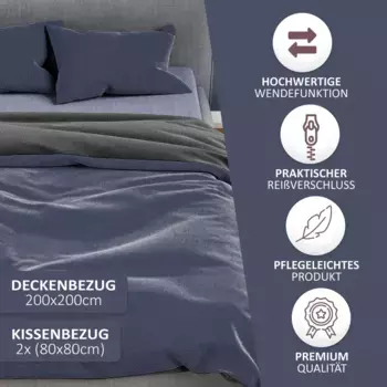Комплект постельного белья Leonado vicenti, темно-синий