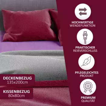 Комплект постельного белья Leonado vicenti, бордовый