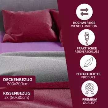 Комплект постельного белья Leonado vicenti, бордовый