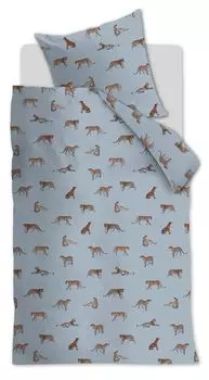 Комплект постельного белья Leoparty синий, размер: 155 х 220 см Beddinghouse