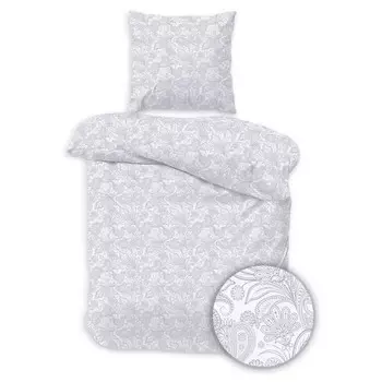Комплект постельного белья Linkhoff Zweige, 220x220x1 см, белый
