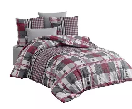 Комплект постельного белья M’DECO Retro Rot, 260x1x240 см, красный