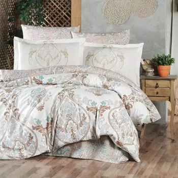 Комплект постельного белья Maxstyle из поплина и атласа Mary