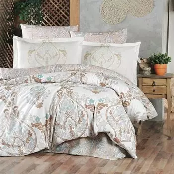 Комплект постельного белья Maxstyle из поплина и атласа Mary