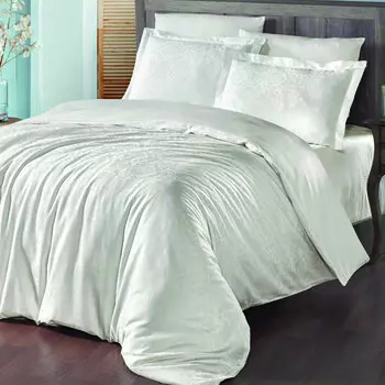 Комплект постельного белья Maxstyle с жаккардовым атласом Soho Cream